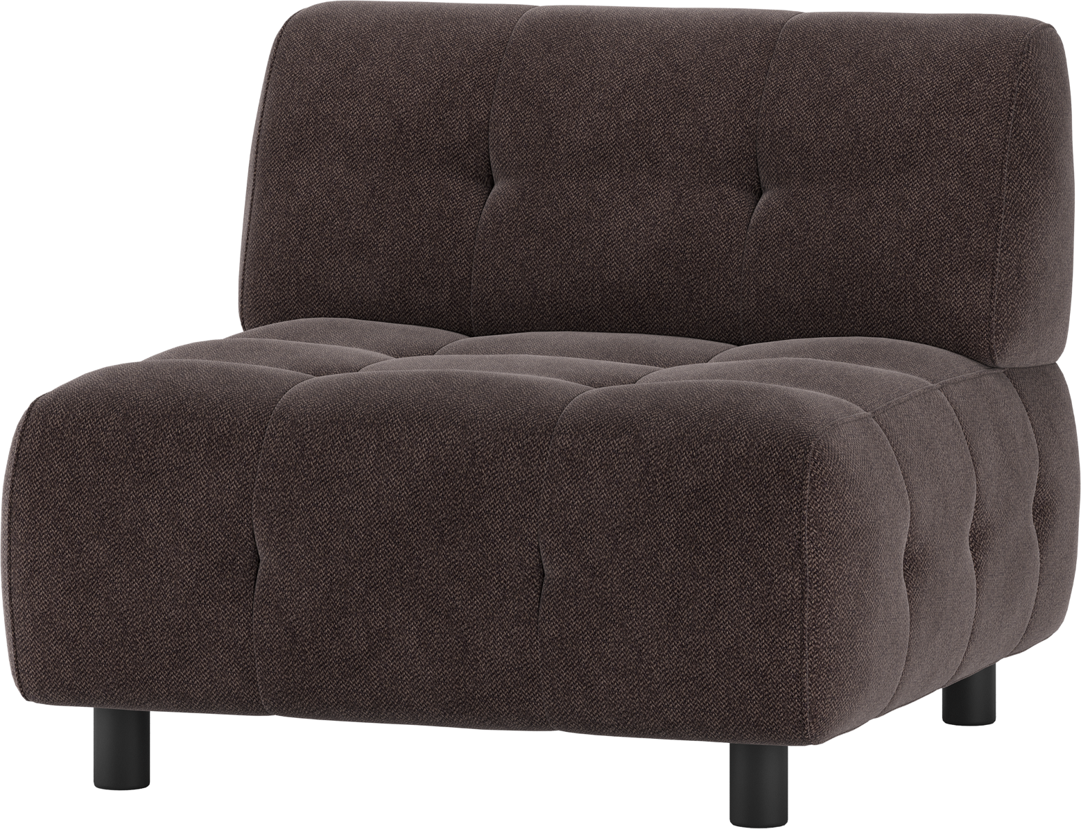 Kaffe Modulær Sæders Bygg Selv Sofa Woood Louis Rbrun Vævet Polyester - Woood Sofa - 8714713194483