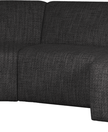 Antracit Hjørnesofa Avelon Fra Woood Modulopbygget Formet Sofa Slidstærk Polyester 315x205 - Woood Sofa  - 8714713201518