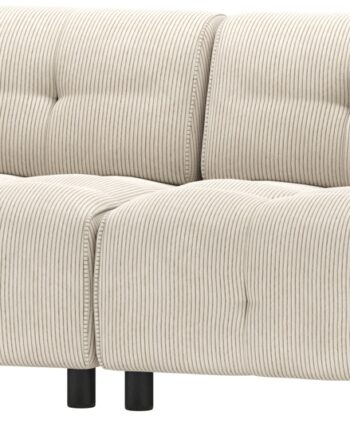 Lysegrå Personers Sofa Woood Louis T Fløjl Modulbaseret H73 B244 D90 - Woood Sofa  - 8714713205479