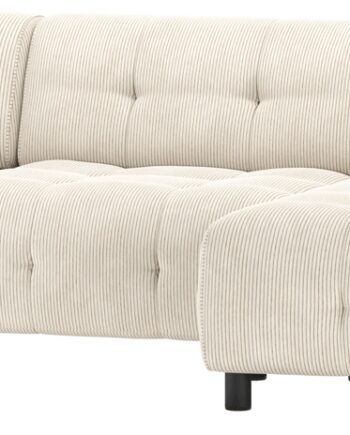 Lysegrå Woood Chaiselong Sofa Louis Højrevendt 334 Fløjl Multifunktionel - Woood Sofa  - 8714713205585