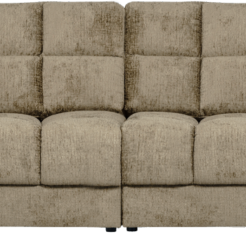 Lysegrå Personers Sofa Woood Second Date Velour Polyester L406 B99 H78 - Woood Sofa  - 8714713208036