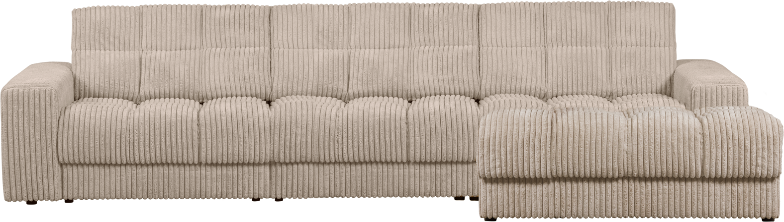 Travertin Chaiselong Sofa Woood Second Date Højrevendt Fløjl H78xd162xb316 - Woood Sofa - 8714713208333