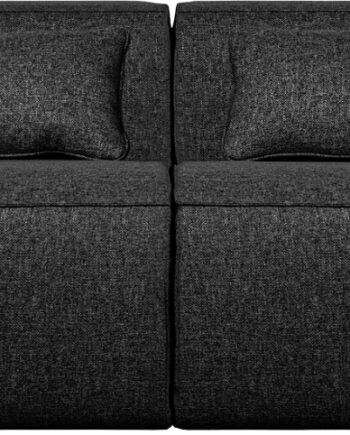 Mørkegrå Personers Sofa Woood Exclusive Bean Plet & Vandafvisende Stof 246x96x73 - Woood Sofa  - 8714713109937