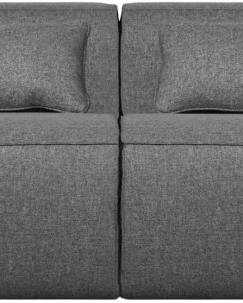 Grå Personers Sofa Woood Exclusive Bean Robust Mellem Loungecouch Med Vand & Pletafvisende Stof H73xb246xd96 - Woood Sofa  - 8714713109845