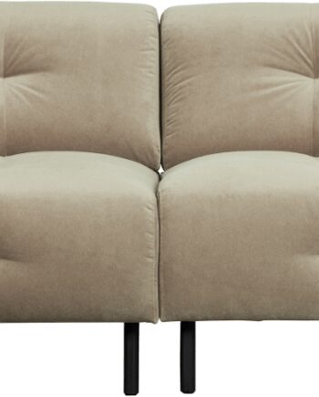 Beige Personers Sofa Woood Exclusive Lloyd Loma Fløjl 245 - Woood Sofa  - 8714713148776