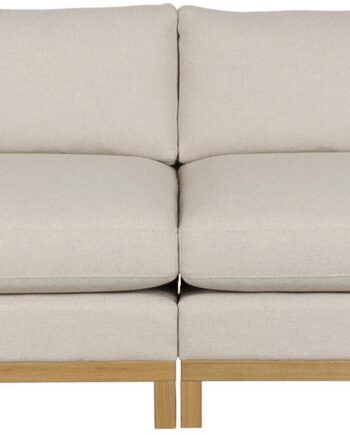 Lysgrå/Natur Personers Sofa Zuiver Blossom Lysgrå Natur Polyakrylstof Skum Egetræ - Zuiver Sofa  - 8718548103238