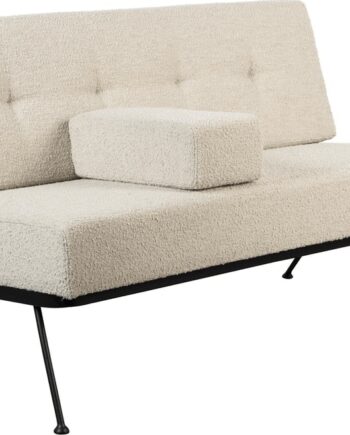 Lysgrå Personers Sofa Zuiver Bowie Stof 135 Bred - Zuiver Sofa  - 8718548065338