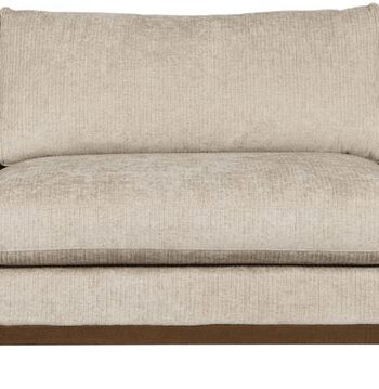 Lysgrå Personers Sofa Zuiver Blossom Japandi Design Med Valnød Egetræ H80b335d101 - Zuiver Sofa  - 8718548066830