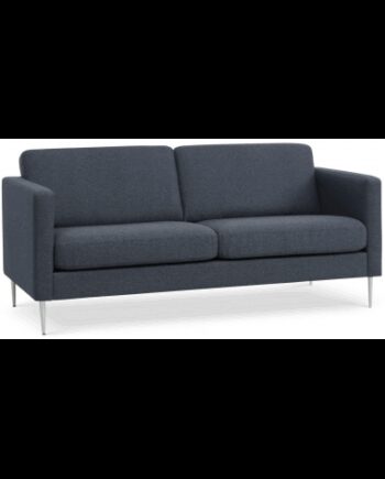 Askset Personers Sofa Polyester B180 D86 Børstet Alugrå Navy - Sofa