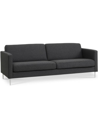 Askset Personers Sofa Polyester B214 D86 Børstet Alugrå Antracit - Sofa