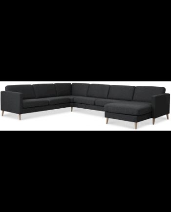 Askset Sofa Polyester B348 D269 Natur Antracit - Sofa