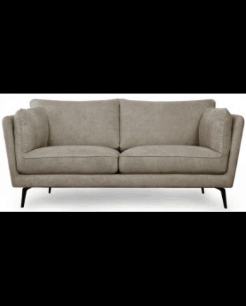 Baria Personers Sofa Metal Polyester B182 Sort Brun - Sofa