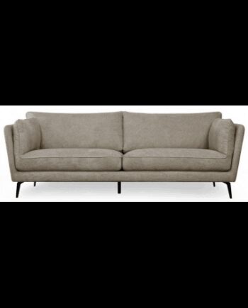 Baria Personers Sofa Metal Polyester B224 Sort Brun - Sofa
