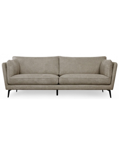 Baria Personers Sofa Metal Polyester B224 Sort Brun - Sofa