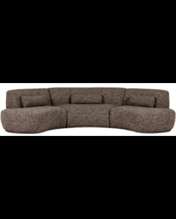 Batavier Buet Sofa Polyester 320 176 Meleret Brun - Woood Sofa
