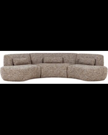 Batavier Buet Sofa Polyester 320 176 Meleret Lysebrun - Woood Sofa