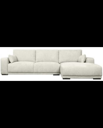 Cali Højrevendt Chaiselong Sofa Træ Polyester 305 173 Sort Beige - Sofa