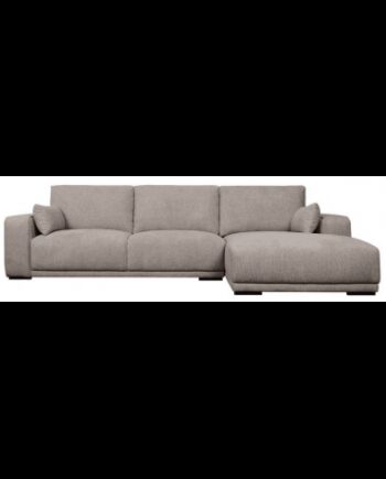 Cali Højrevendt Chaiselong Sofa Træ Polyester 305 173 Sort Brun - Sofa