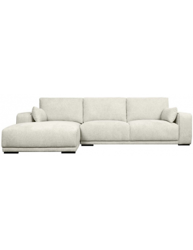 Cali Venstrevendt Chaiselong Sofa Træ Polyester 305 173 Sort Beige - Sofa