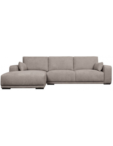 Cali Venstrevendt Chaiselong Sofa Træ Polyester 305 173 Sort Brun - Sofa