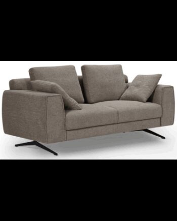 Detro Personers Sofa Metal Polyester B176 Sort Brun - Sofa