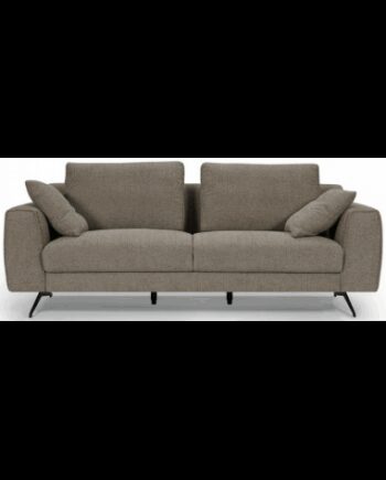 Detro Personers Sofa Metal Polyester B217 Sort Brun - Sofa