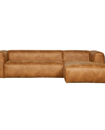 Cognac Bean Hjørnesofa Højrevendt - Woood Sofa  - 8714713061464