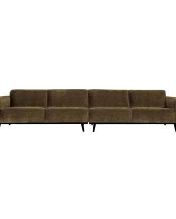 Grå Statement Pers Sofa 372 Flat Rib Rock - Bepurehome Sofa  - 8714713139897