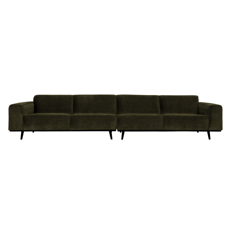 Grøn Statement Pers Sofa 372 Flat Rib Warm Green - Bepurehome Sofa - 8714713139804