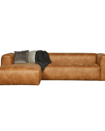 Cognac Bean Hjørnesofa Venstrevendt - Woood Sofa  - 8714713061433