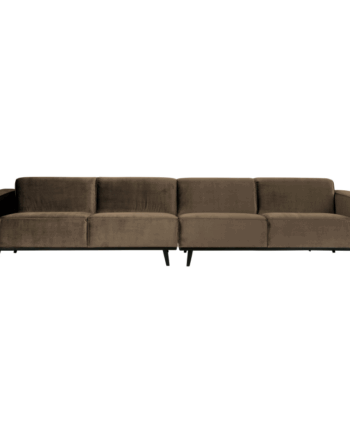 Brun Statement Pers Sofa 372 Velour Taupe - Bepurehome Sofa  - 8714713088003