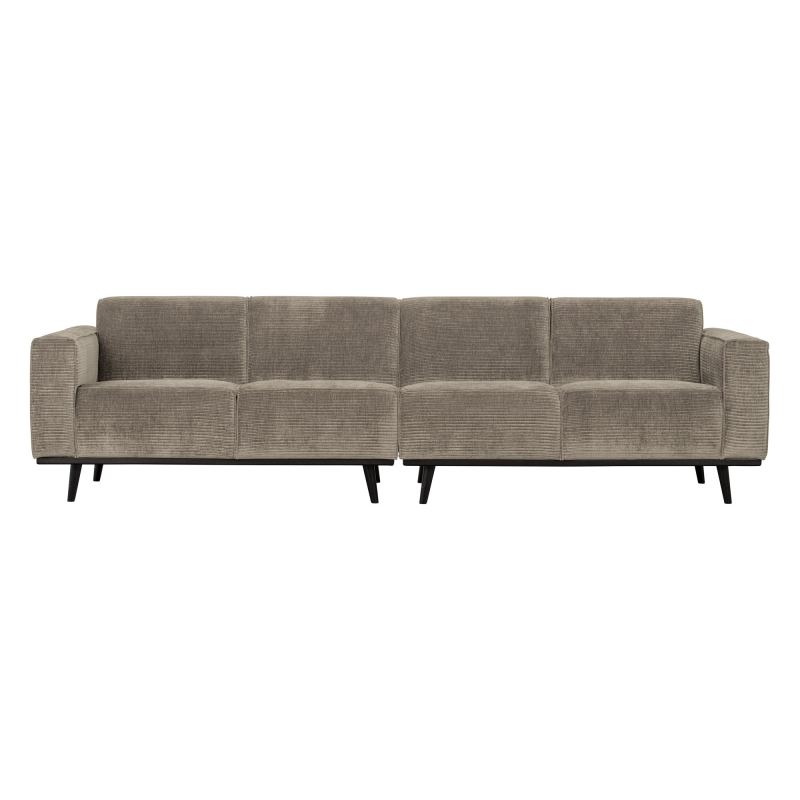 Grå Statement Pers Sofa 280 Flat Rib Clay - Bepurehome Sofa - 8714713139712