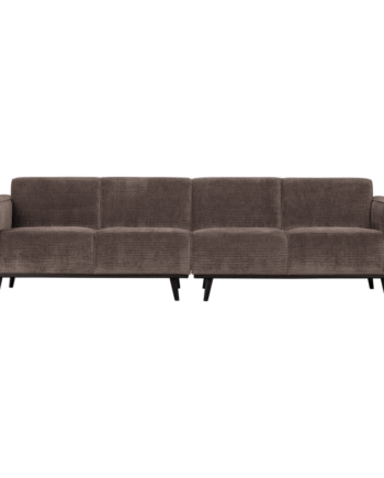 Brun Statement Pers Sofa 280 Flat Rib Taupe - Bepurehome Sofa  - 8714713139682
