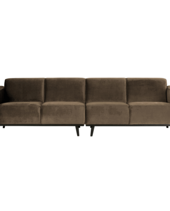 Brun Statement Pers Sofa 280 Velour Taupe - Bepurehome Sofa  - 8714713088096