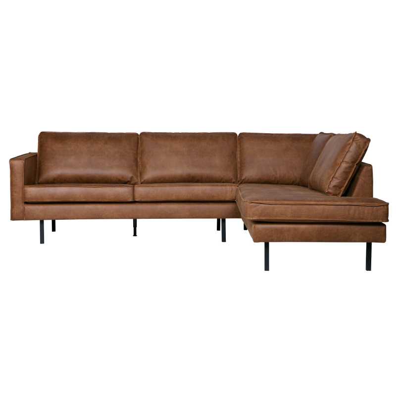 Cognac Rodeo Hjørnesofa Højrevendt - Bepurehome Sofa - 8714713090983