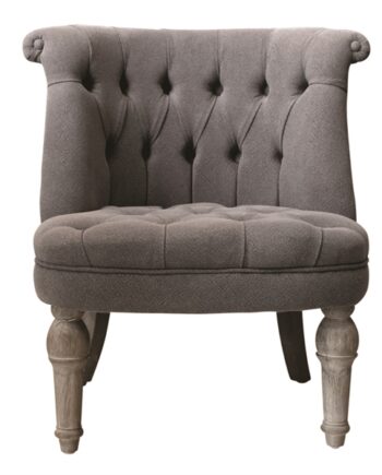 Fransk Lænestol Koksfarvet Hør - Sofa  - 5712750176991