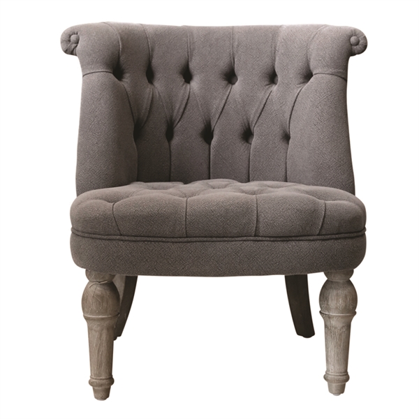 Fransk Lænestol Koksfarvet Hør - Sofa  - 5712750176991