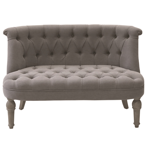 Fransk Personers Sofa Koksfarvet Hør - Sofa - 5712750085149