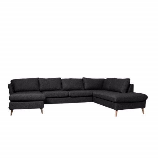 Odense Sofa Grå Sofa Med Chaiselong Venstrevendt - Nordic Design Sofa