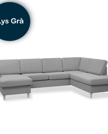 Pan Sofa Venstrevendt Lys Grå - Lexpo Sofa