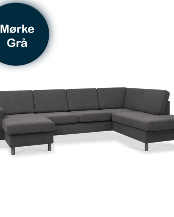 Pan Sofa Venstrevendt Mørkegrå - Lexpo Sofa