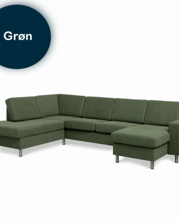 Grøn Pan Sofa Højrevendt - Lexpo Sofa