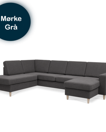 Pan Sofa Højrevendt Mørkegrå - Lexpo Sofa