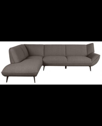 Pesaro Venstrevendt Chaiselong Sofa Metal Boucl 274 203 Sort Brun - Label51 Sofa