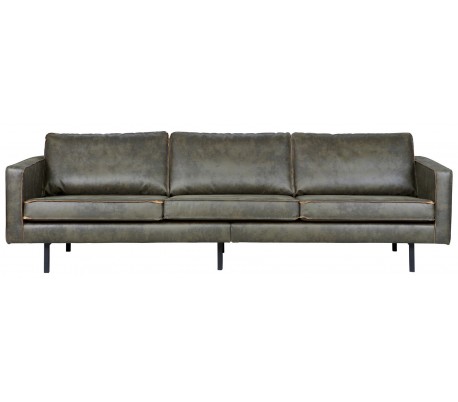 Grøn Rodeo Personers Sofa Læder B277 Vintage Army - Bepurehome Sofa