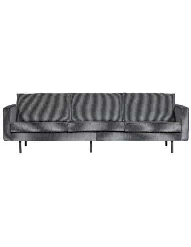 Rodeo Personers Sofa Polyester B277 Sort Grå Stribet - Bepurehome Sofa