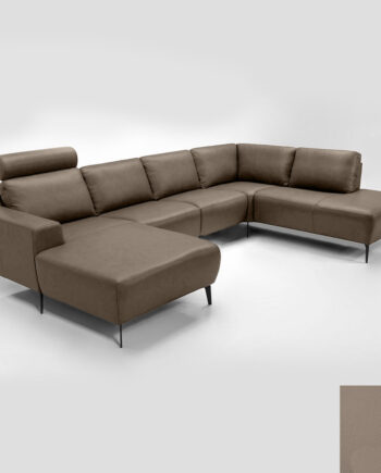 Hjort Knudsen Napoli Sofa Semianilin Læder Semianalin 312 Khaki - Hjort Knudsen Sofa