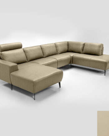 Hjort Knudsen Napoli Sofa Semianilin Læder Semianalin 318 Sand - Hjort Knudsen Sofa
