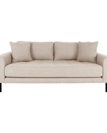 Sofa Beige Med Puder Sorte Stål Ben Hn1025 1301438 - Homeshop Sofa  - 5713917021598