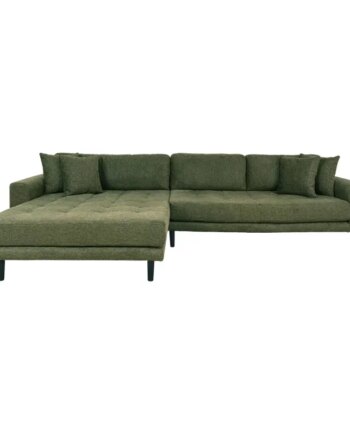 Grøn Sofa Venstrevendt Oliven Med Fire Puder Hn1020 1301485 - Homeshop Sofa  - 5713917018833
